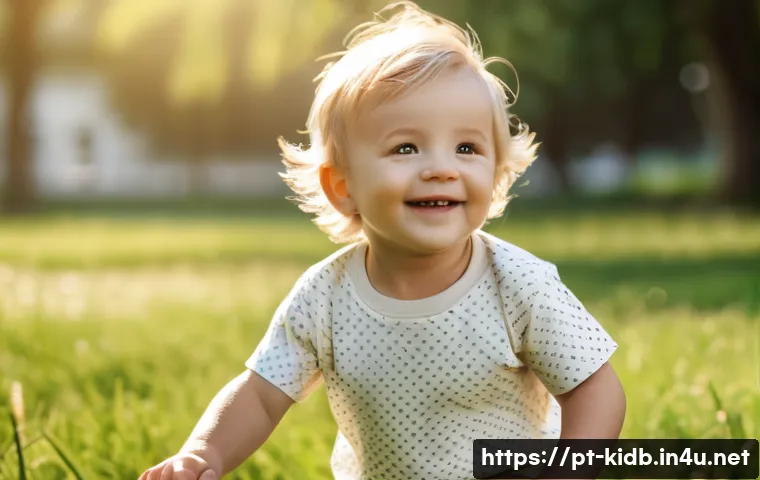 폴로키즈 여름 세트 아이템 - A cheerful toddler boy wearing a soft organic cotton t-shirt and elastic-waist shorts, playing outdo...